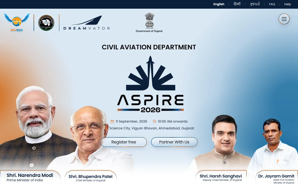 The ASPIRE 2026 homepage
